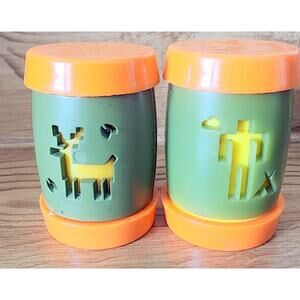 Vintage St. Labre Indian School Ashland Montana Salt & Pepper Shakers Plastic